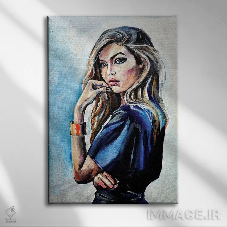 تابلو دکوراتیو جی جی اثر ساشا رابینسون - نمای روبهرو روی دیوار
