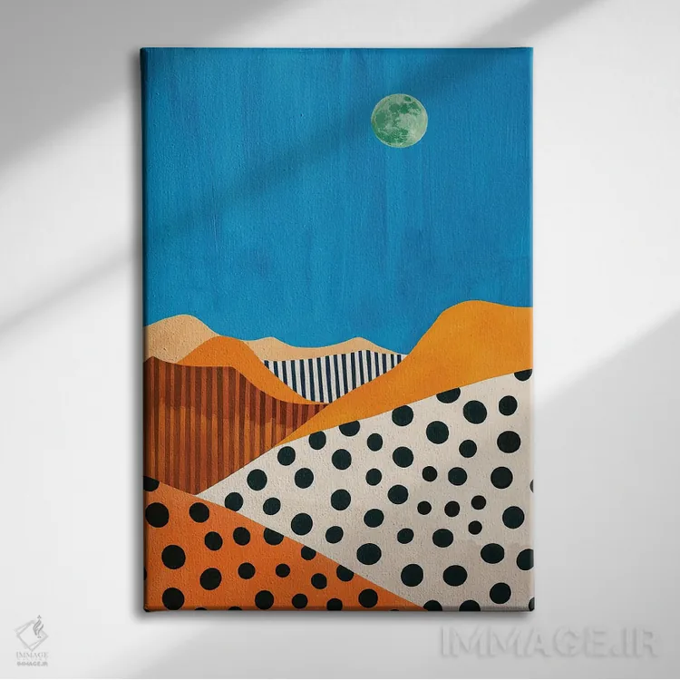 تابلو مدرن بیابان اثر ساشا رابینسون - نمای روبهرو روی دیوار