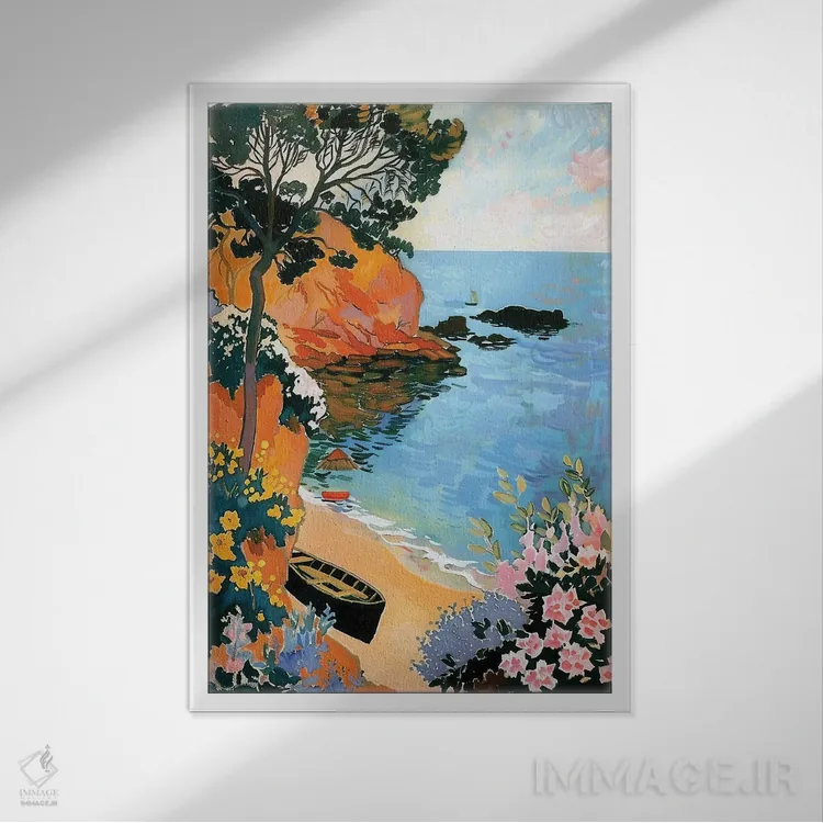 تابلو دکوراتیو منظره باشکوه اثر ساشا رابینسون - نمای قابدار سفید
