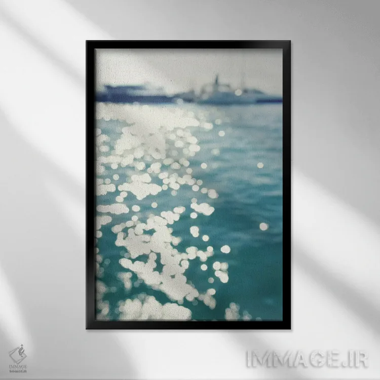 تابلو دکوراتیو ساحل شمال شرقی II اثر سارا گاردنر - نمای قابدار مشکی