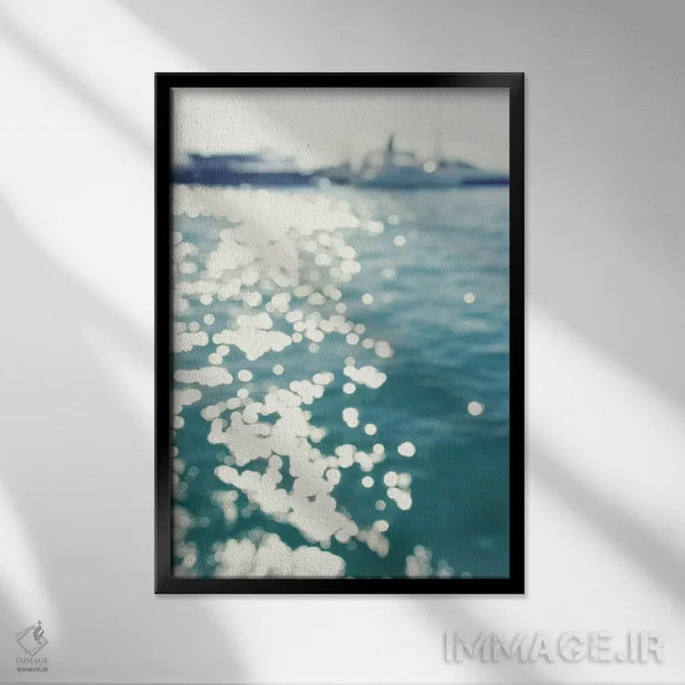 تابلو دکوراتیو ساحل شمال شرقی II اثر سارا گاردنر - نمای قابدار مشکی
