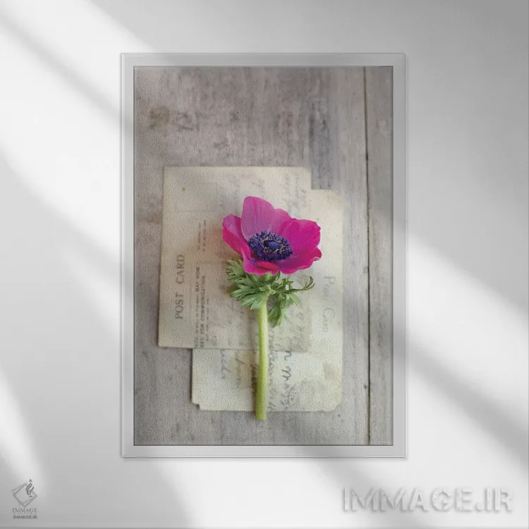 تابلو دکوراتیو یادداشت عاشقانه اثر سارا گاردنر - نمای قابدار سفید