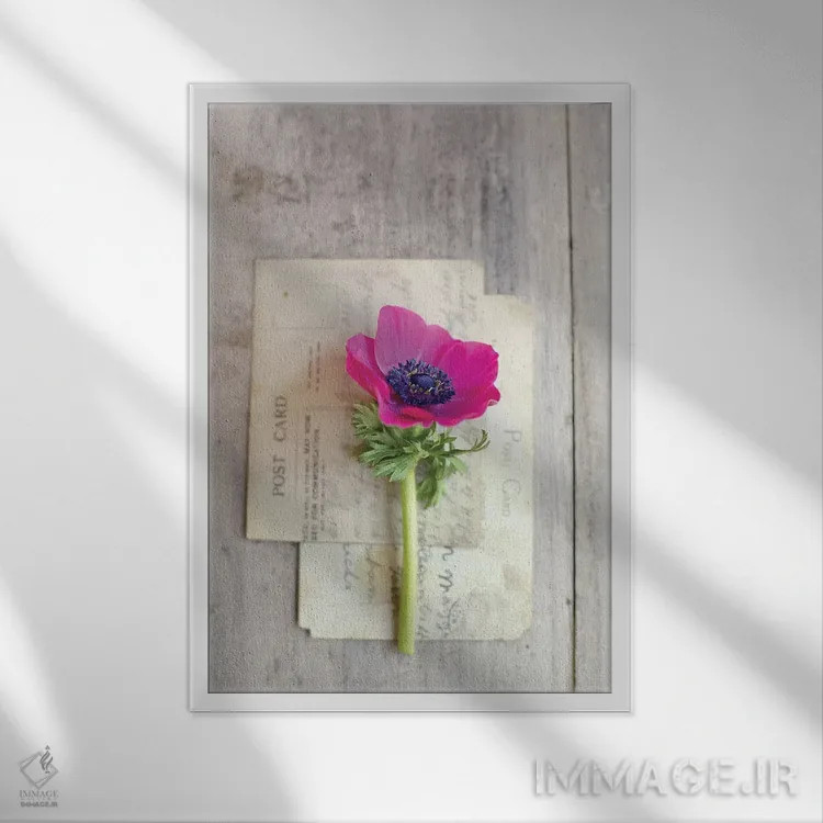 تابلو دکوراتیو یادداشت عاشقانه اثر سارا گاردنر - نمای قابدار سفید