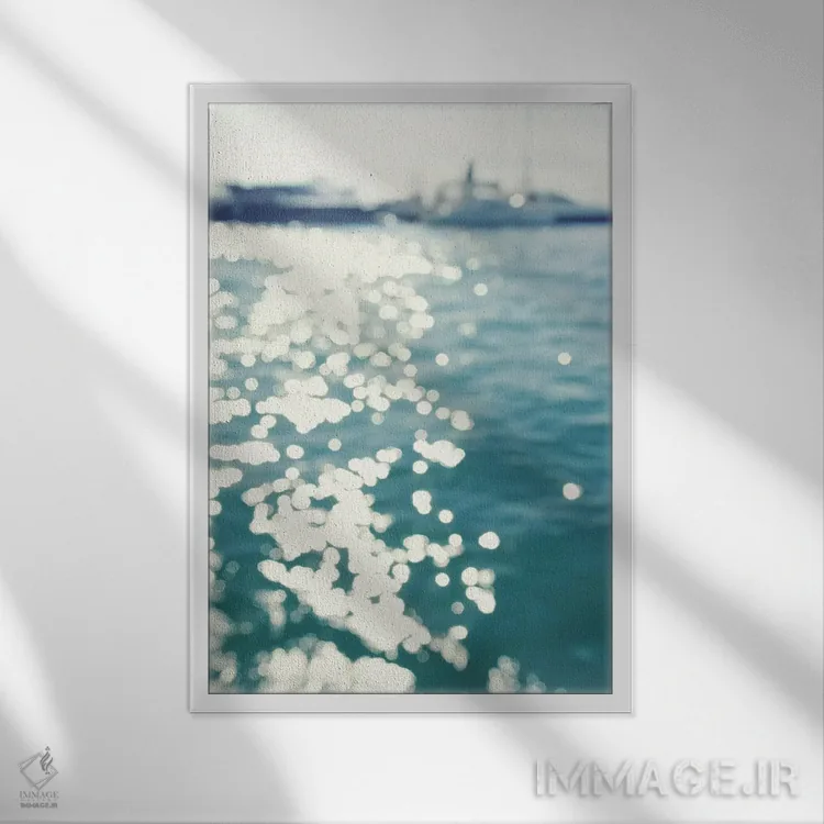 تابلو دکوراتیو ساحل شمال شرقی II اثر سارا گاردنر - نمای قابدار سفید