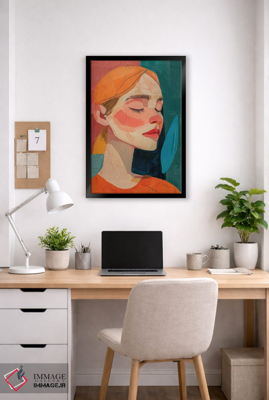 تابلو دکوراتیو پرتره زن احساسی اثر ساشا رابینسون - D6B
