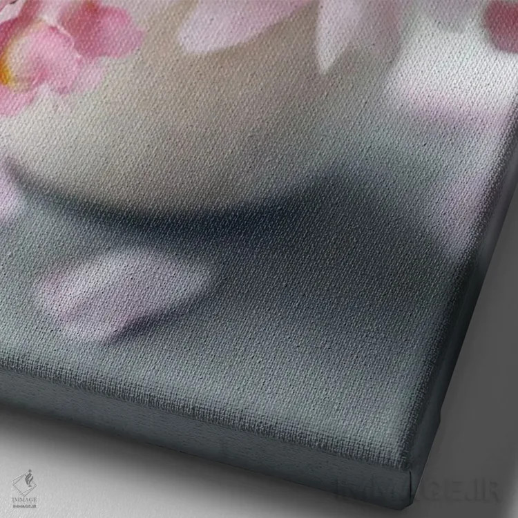 تابلو دکوراتیو لذت صبحگاهی اثر سارا گاردنر - نمای نزدیک بافت بوم