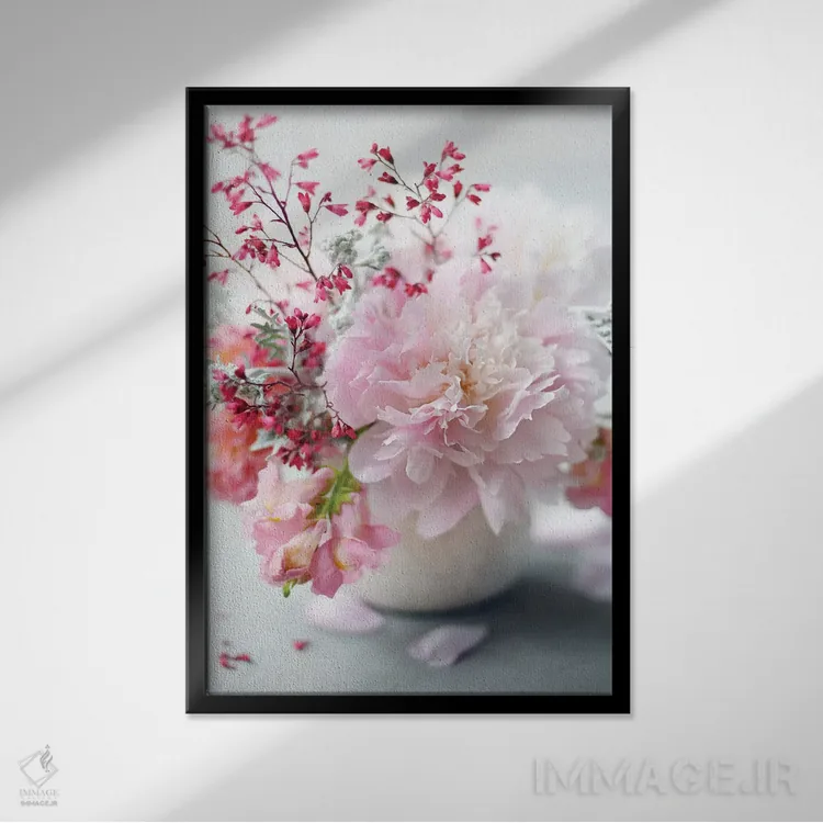 تابلو دکوراتیو لذت صبحگاهی اثر سارا گاردنر - نمای قابدار مشکی