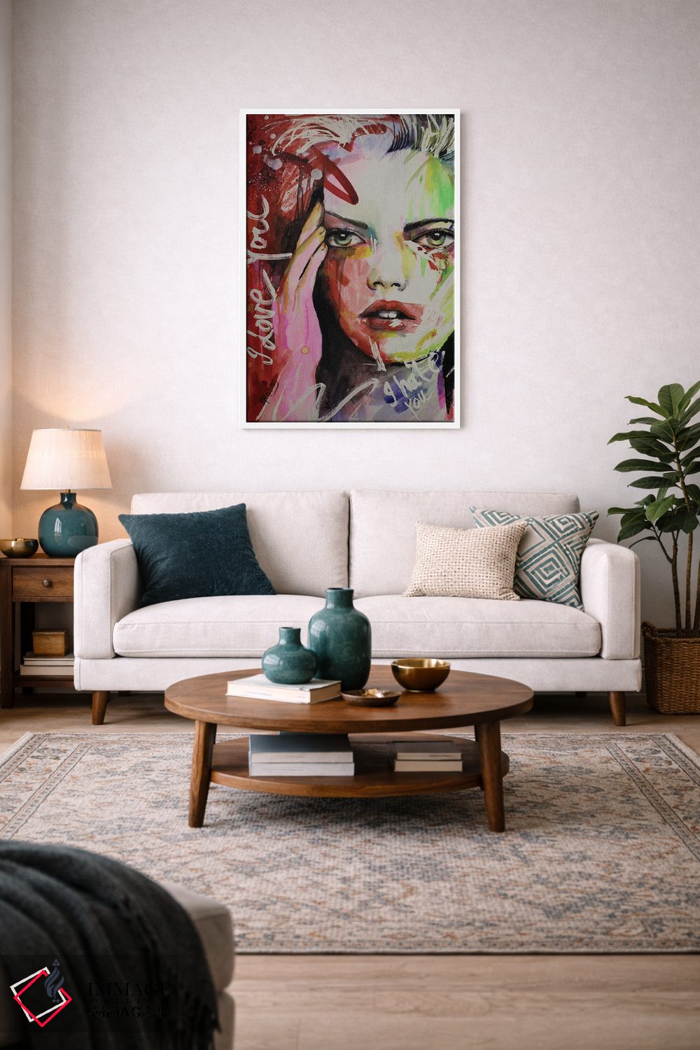 تابلو دکوراتیو ازت متنفرم، دوستت دارم اثر سارا ریچز - D2W