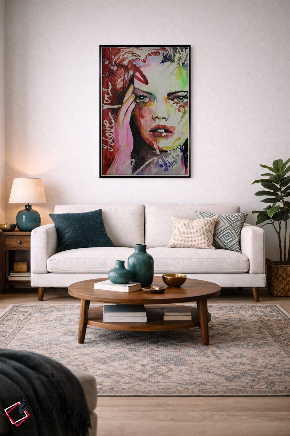 تابلو دکوراتیو ازت متنفرم، دوستت دارم اثر سارا ریچز - D4B