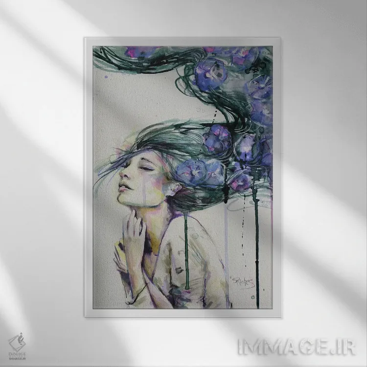 تابلو دکوراتیو ضربه ای به قلب اثر سارا ریچز - نمای قابدار سفید