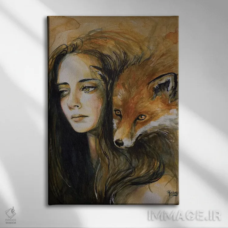 تابلو دکوراتیو چشمان مراقب اثر سارا ریچز - نمای روبهرو روی دیوار