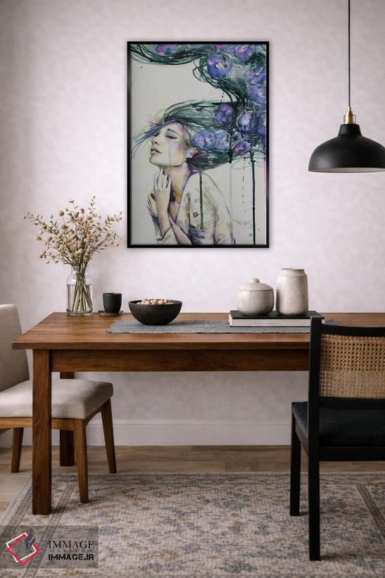 تابلو دکوراتیو ضربه ای به قلب اثر سارا ریچز - D5B