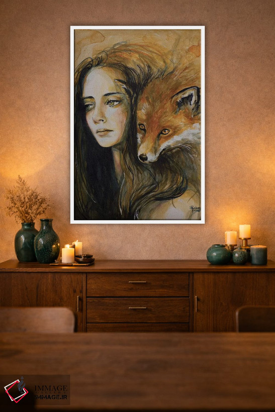 تابلو دکوراتیو چشمان مراقب اثر سارا ریچز - D1W