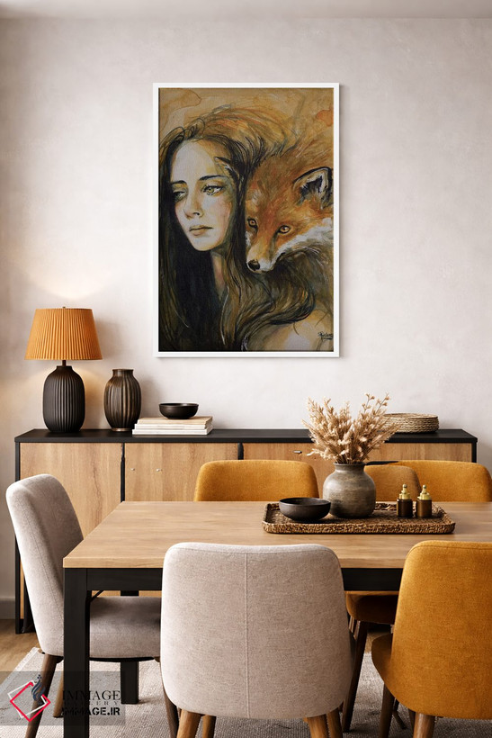تابلو دکوراتیو چشمان مراقب اثر سارا ریچز - D5W