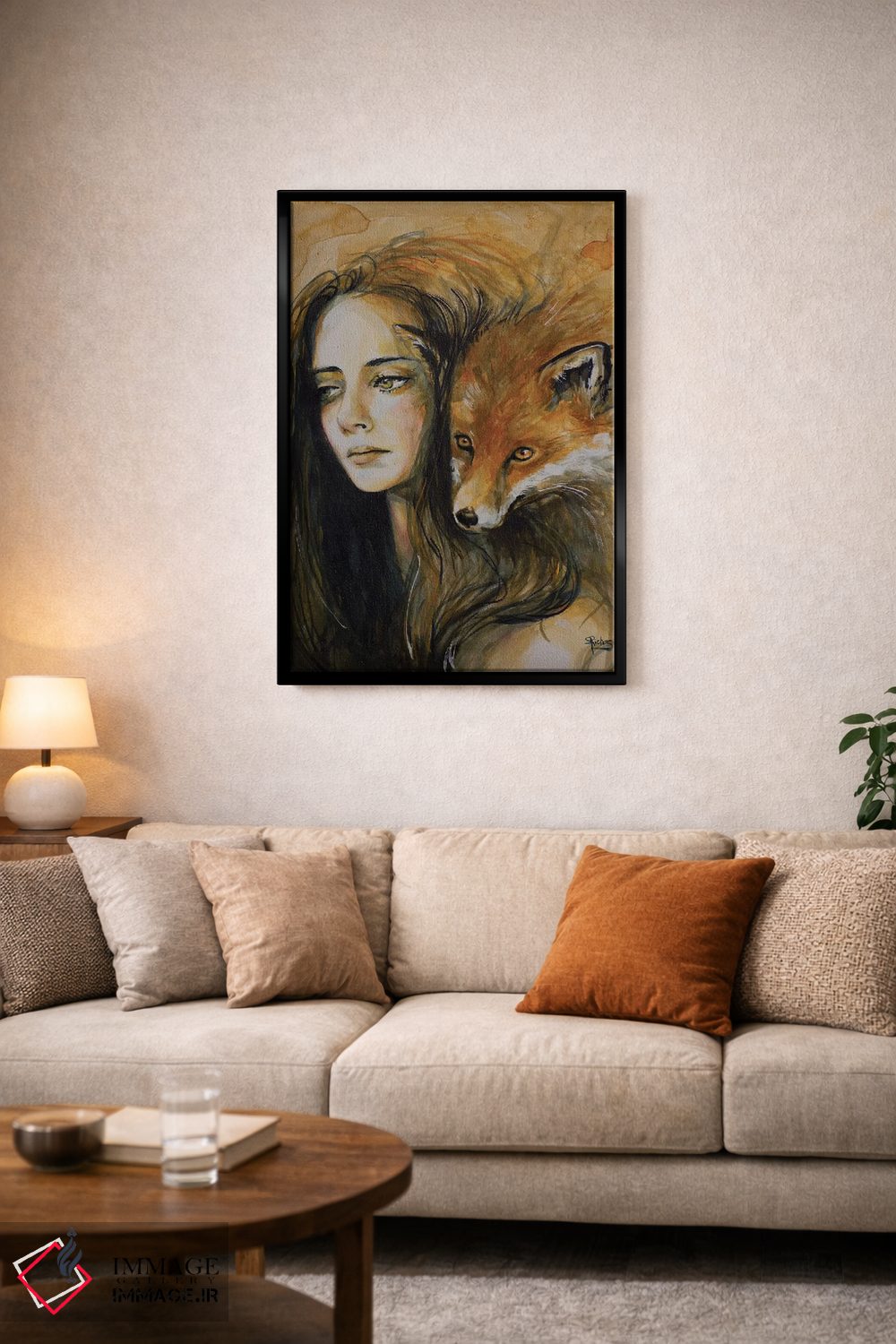 تابلو دکوراتیو چشمان مراقب اثر سارا ریچز - D4B