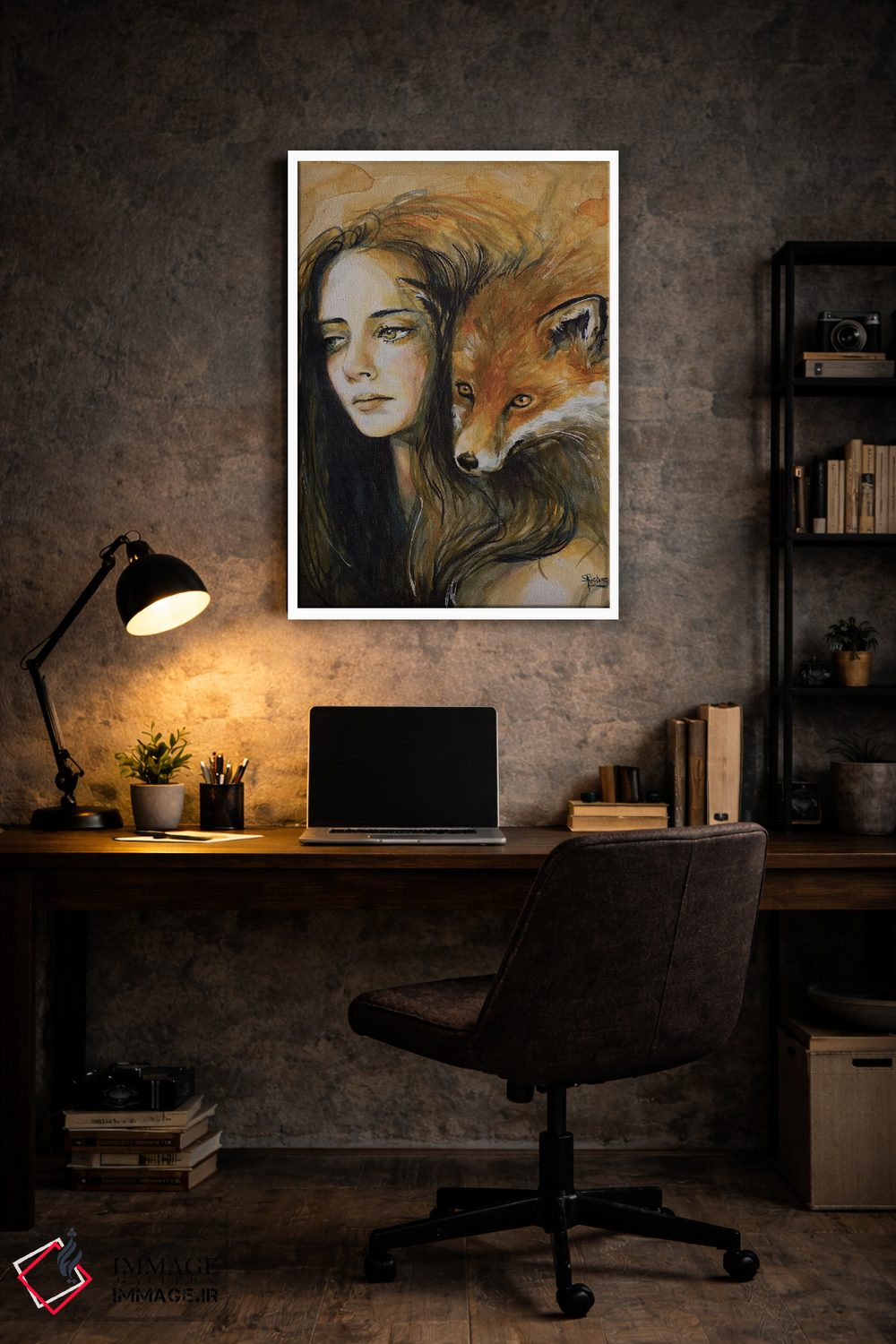 تابلو دکوراتیو چشمان مراقب اثر سارا ریچز - D6W