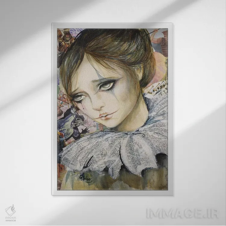 تابلو دکوراتیو نمی خواهم بازی کنم اثر سارا ریچز - نمای قابدار سفید