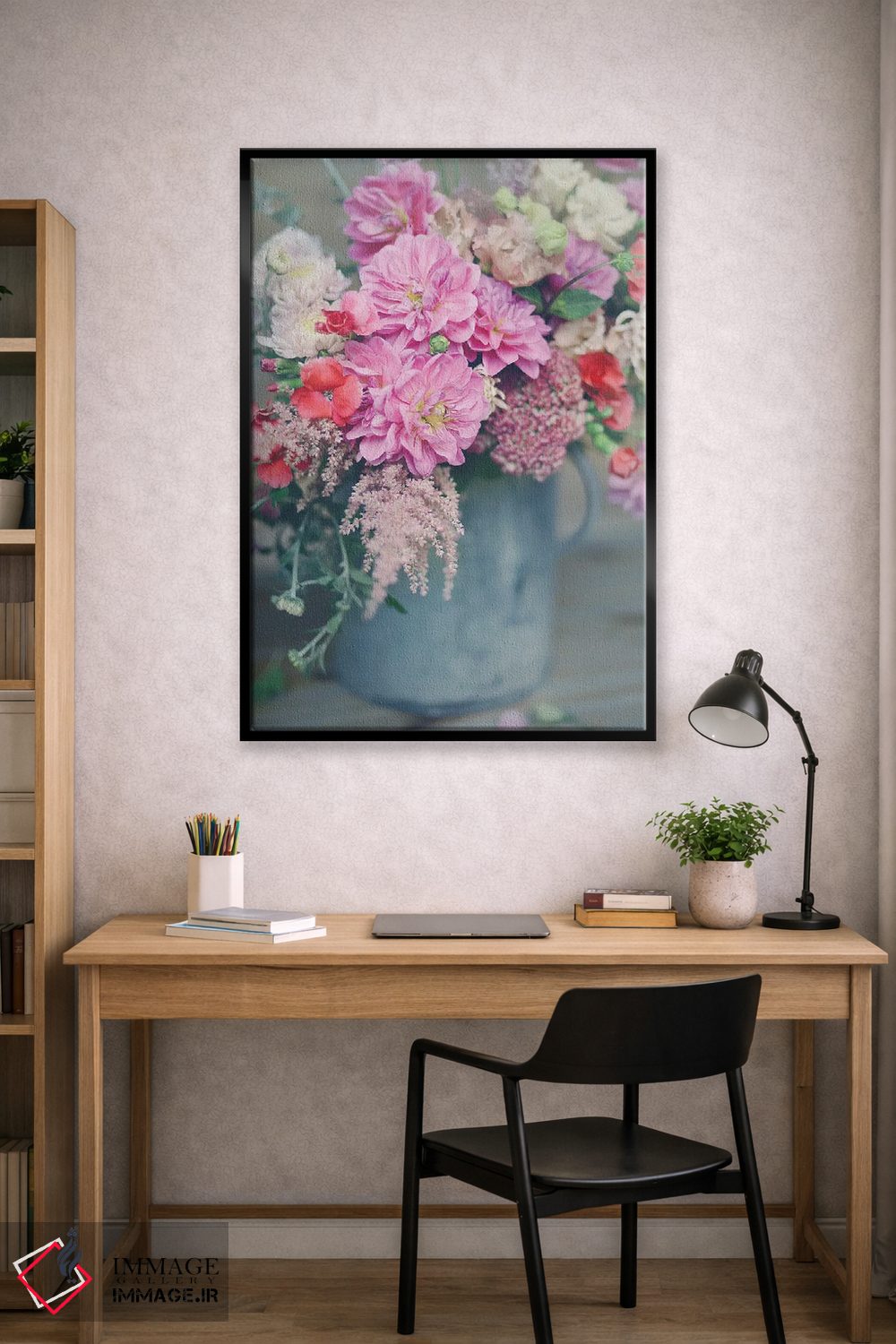 تابلو دکوراتیو چیدمان گل های بهاری اثر سارا جین - D1B