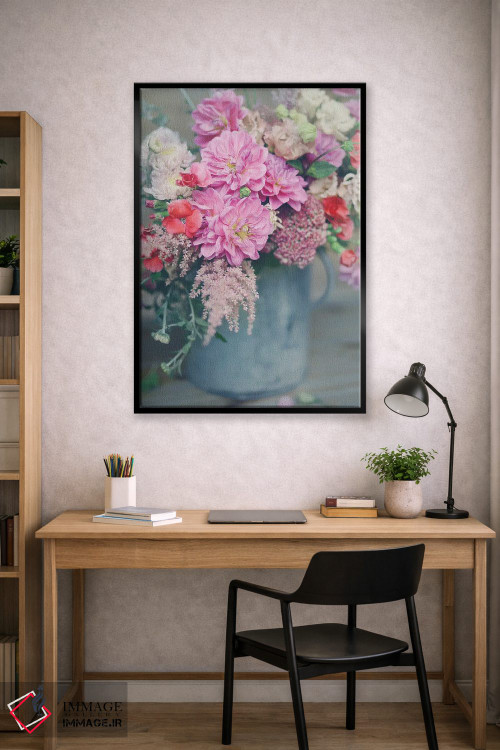 تابلو دکوراتیو چیدمان گل های بهاری اثر سارا جین - D1B