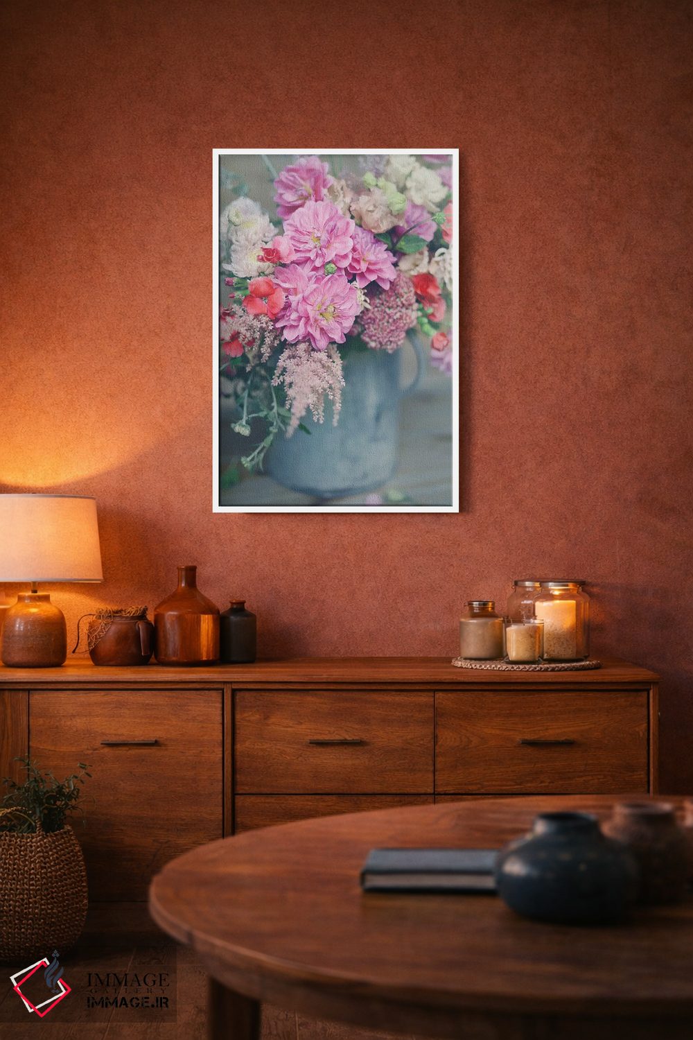 تابلو دکوراتیو چیدمان گل های بهاری اثر سارا جین - D4W