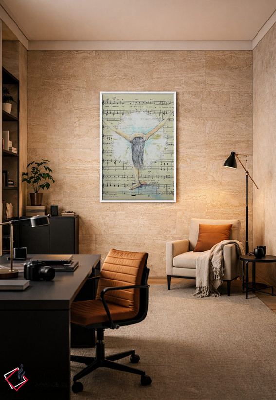 تابلو دکوراتیو رقاص نقاشی شده اثر سارا ریچز - D6W
