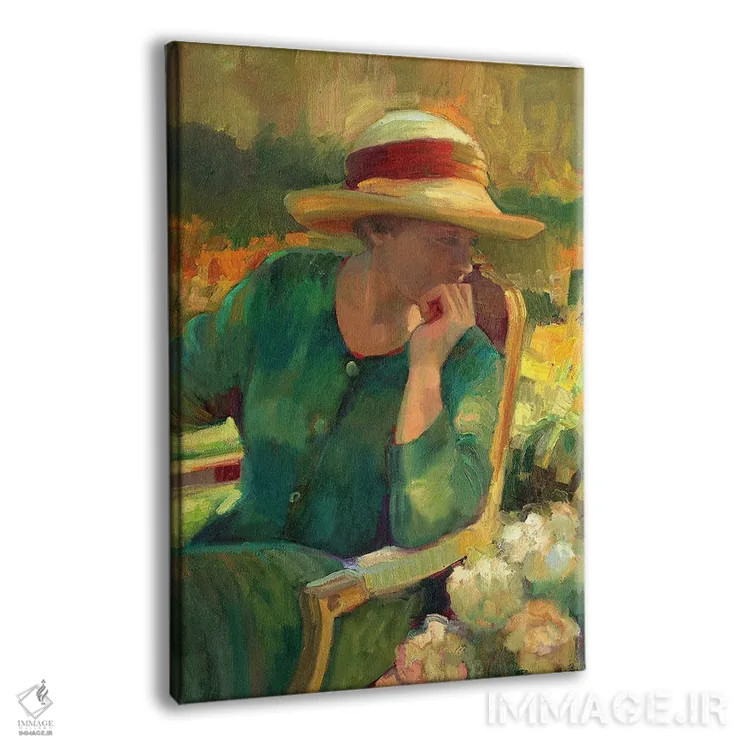 تابلو دکوراتیو تعمق در باغ اثر سالی روزنبام - نمای پرسپکتیو محصول
