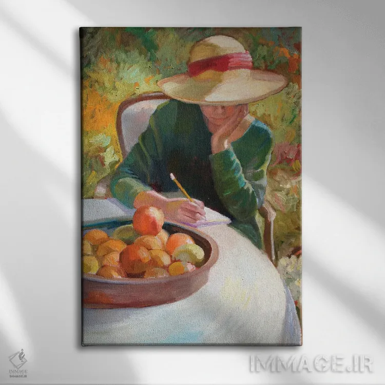 تابلو دکوراتیو افکار درونی اثر سالی روزنبام - نمای روبهرو روی دیوار