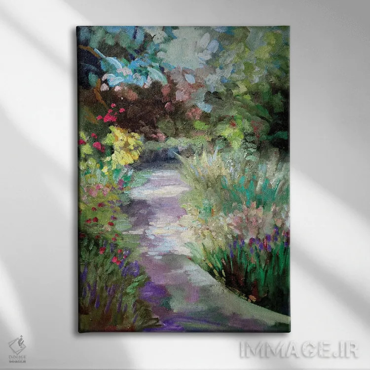 تابلو دکوراتیو مسیر اسطوخودوس اثر سالی روزنبام - نمای روبهرو روی دیوار