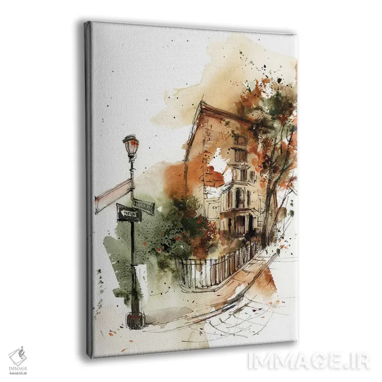 تابلو دکوراتیو طرح معماری اثر سوفی روباورف - نمای پرسپکتیو محصول