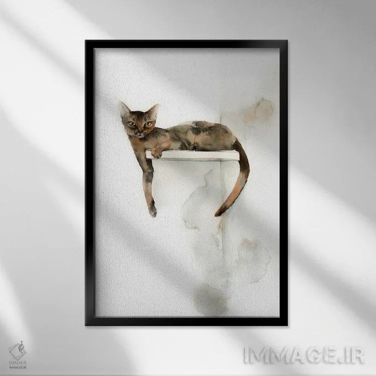 تابلو دکوراتیو جای دلپذیر اثر سوفی روباورف - نمای قابدار مشکی