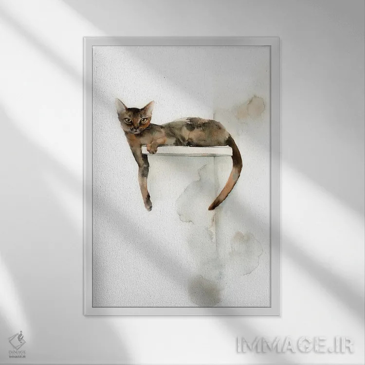 تابلو دکوراتیو جای دلپذیر اثر سوفی روباورف - نمای قابدار سفید