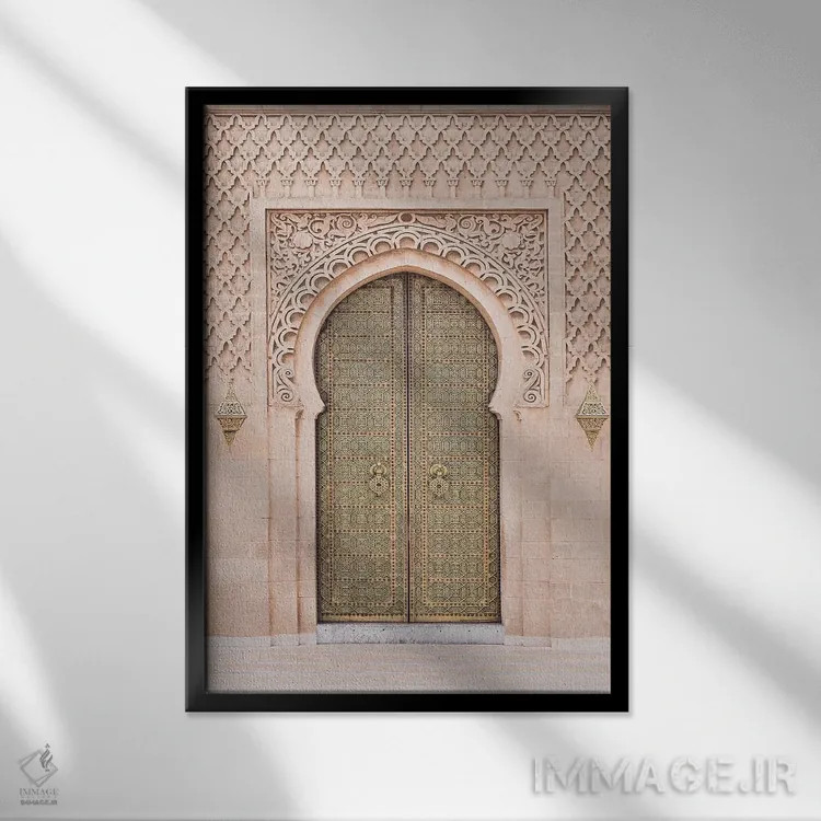 تابلو دکوراتیو مراکش اثر سیسی و سب - نمای قابدار مشکی