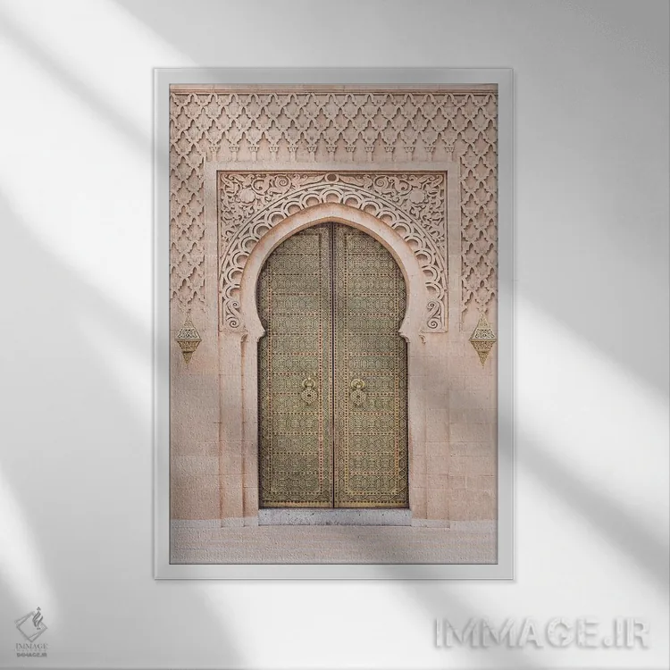 تابلو دکوراتیو مراکش اثر سیسی و سب - نمای قابدار سفید