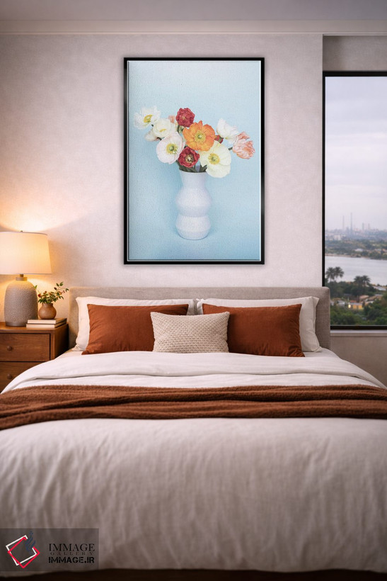 تابلو دکوراتیو شقایق های رنگارنگ اثر سیسی و سب - D4B