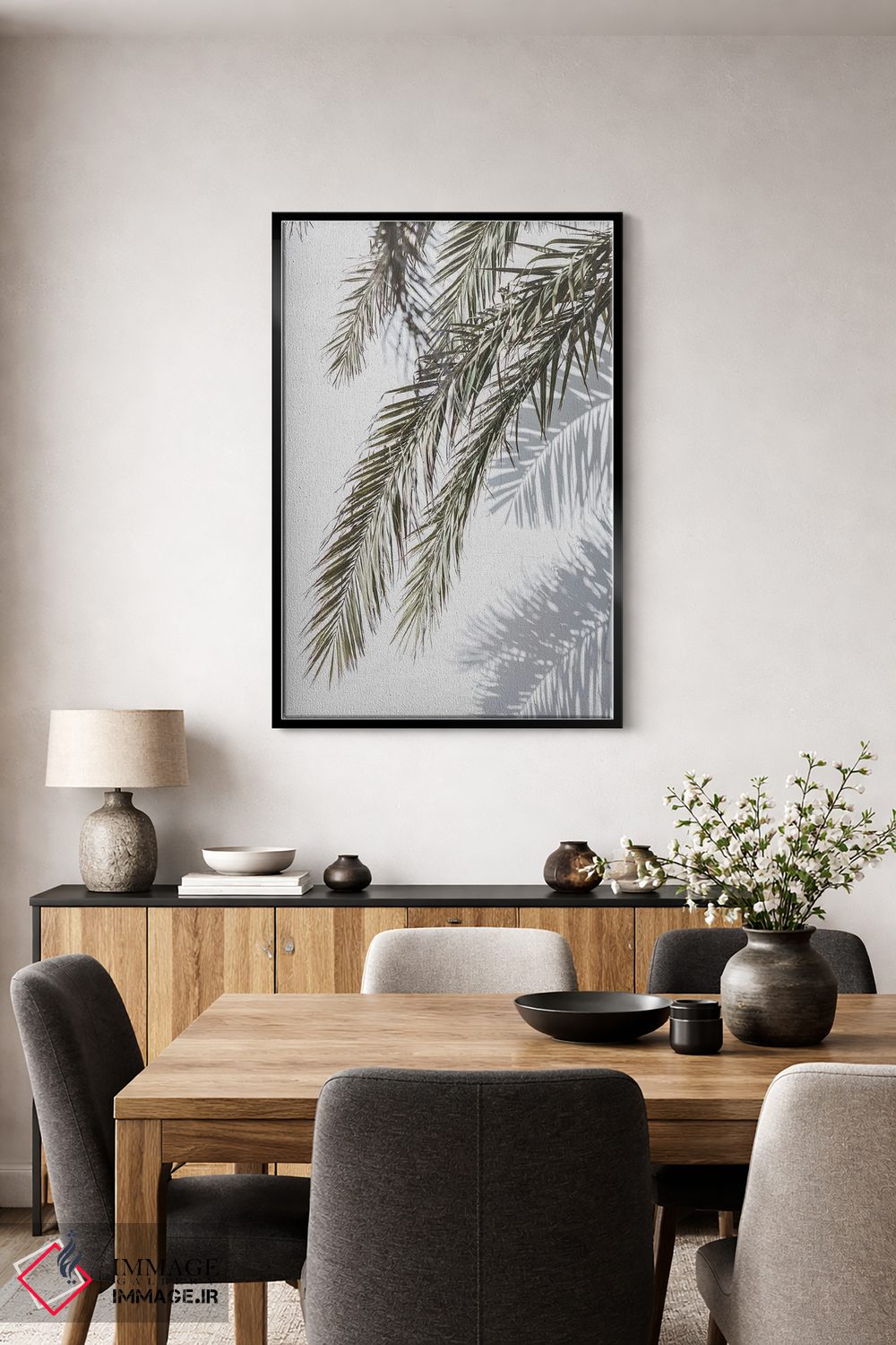 تابلو مینیمال نخل و سایه اثر سیسی و سب - D5B