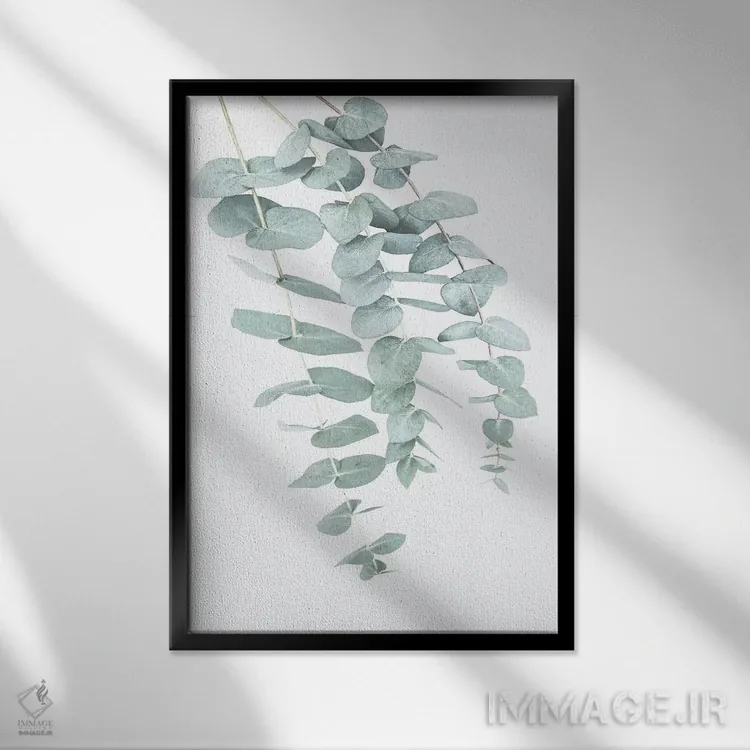 تابلو مینیمال اکالیپتوس دو اثر سیسی و سب - نمای قابدار مشکی
