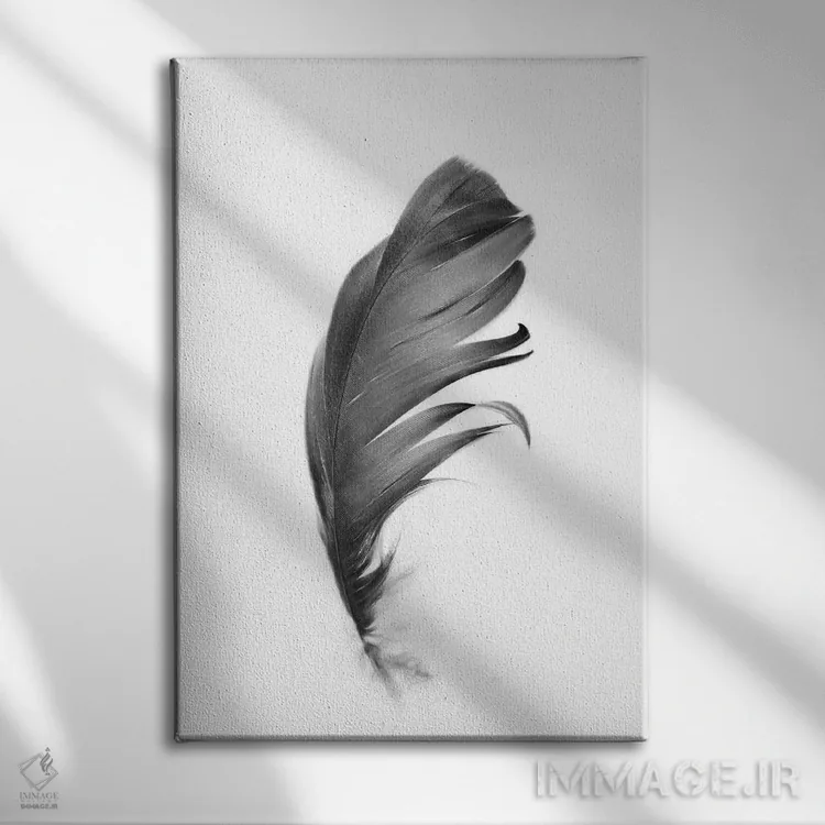 تابلو مینیمال پر اثر سیسی و سب - نمای روبهرو روی دیوار