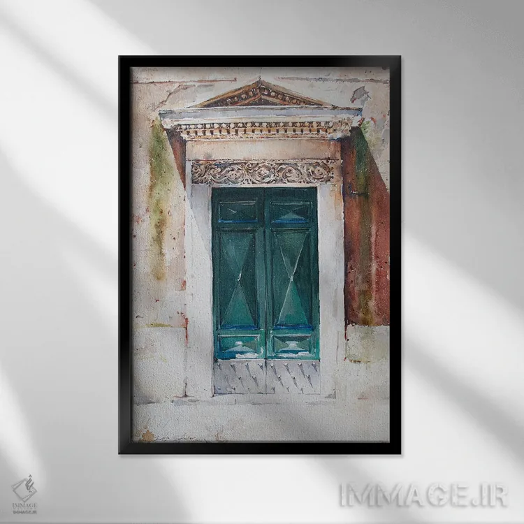 تابلو دکوراتیو در اثر سوتلین سوفرونیف - نمای قابدار مشکی