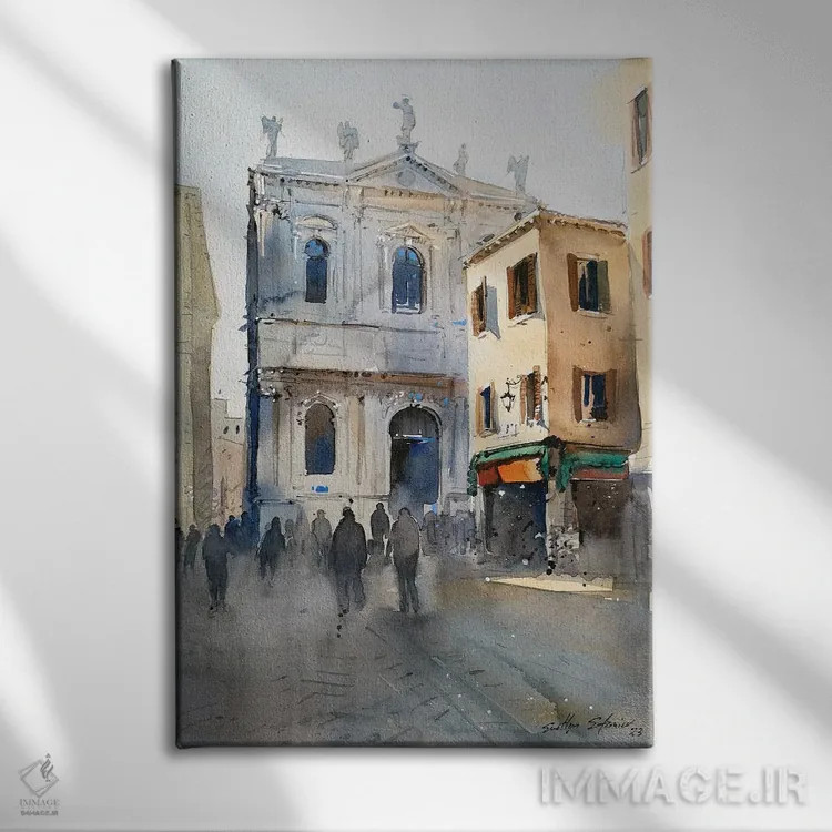 تابلو دکوراتیو گم شده در زمان اثر سوتلین سوفرونیف - نمای روبهرو روی دیوار