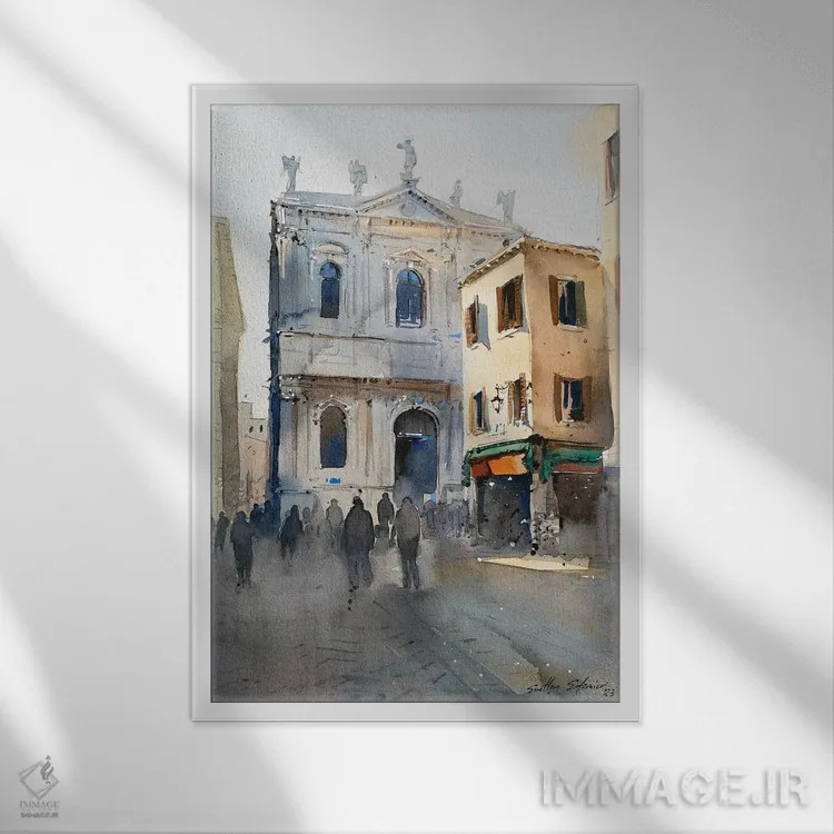 تابلو دکوراتیو گم شده در زمان اثر سوتلین سوفرونیف - نمای قابدار سفید