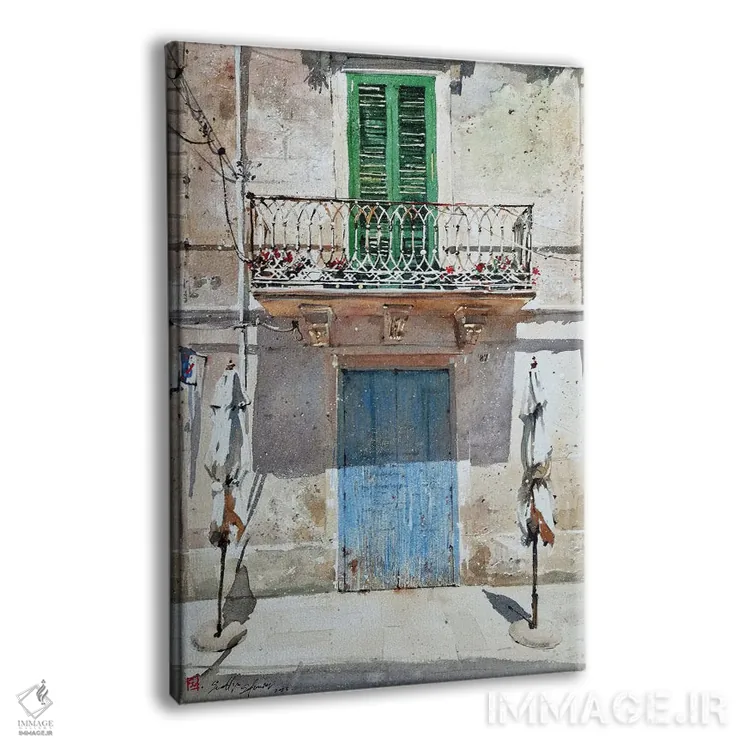 تابلو دکوراتیو دو چتر اثر سوتلین سوفرونیف - نمای پرسپکتیو محصول