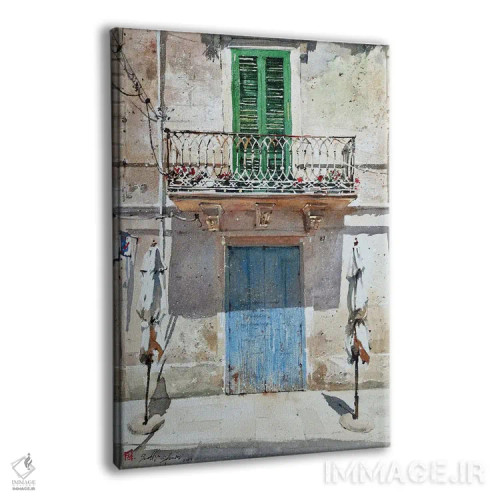 تابلو دکوراتیو دو چتر اثر سوتلین سوفرونیف - نمای پرسپکتیو محصول