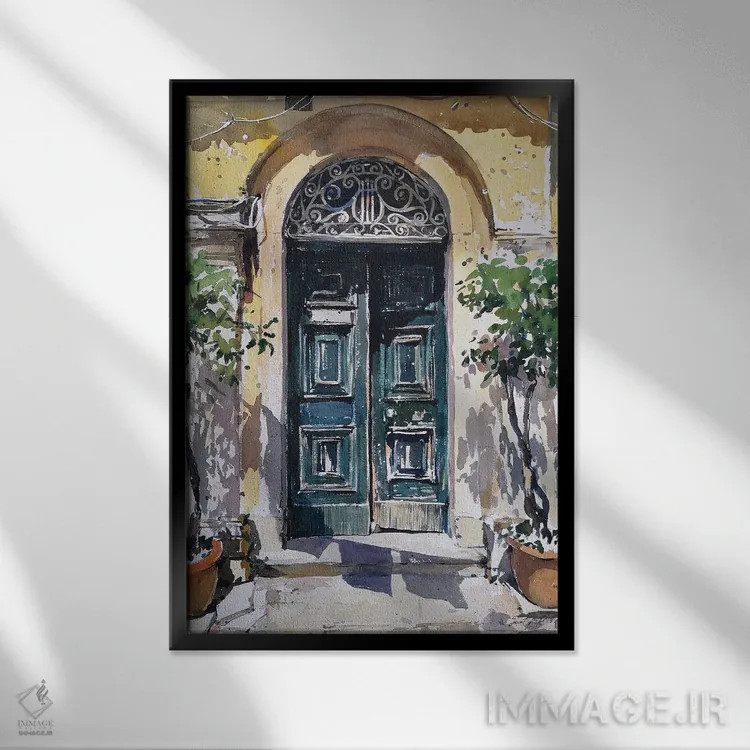 تابلو دکوراتیو کورفو اثر سوتلین سوفرونیف - نمای قابدار مشکی