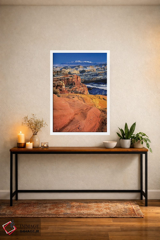 تابلو دکوراتیو Capitol Reef National Park, Utah, USA,چشم انداز زمستانی… اثر اسکات تی. اسمیت - D2W