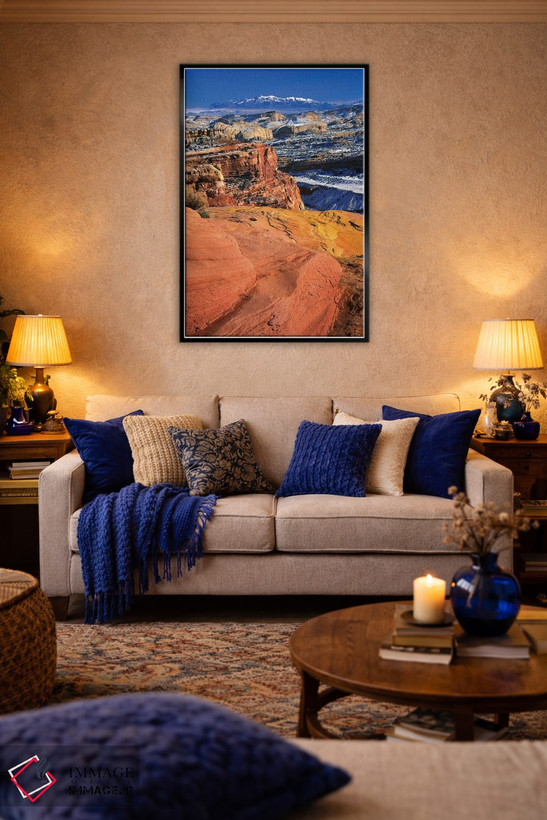 تابلو دکوراتیو Capitol Reef National Park, Utah, USA,چشم انداز زمستانی… اثر اسکات تی. اسمیت - D4B