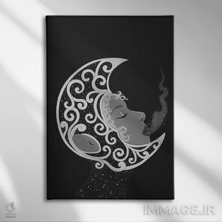 تابلو دکوراتیو سلنه ۲ اثر استفانی سانچز - نمای روبهرو روی دیوار