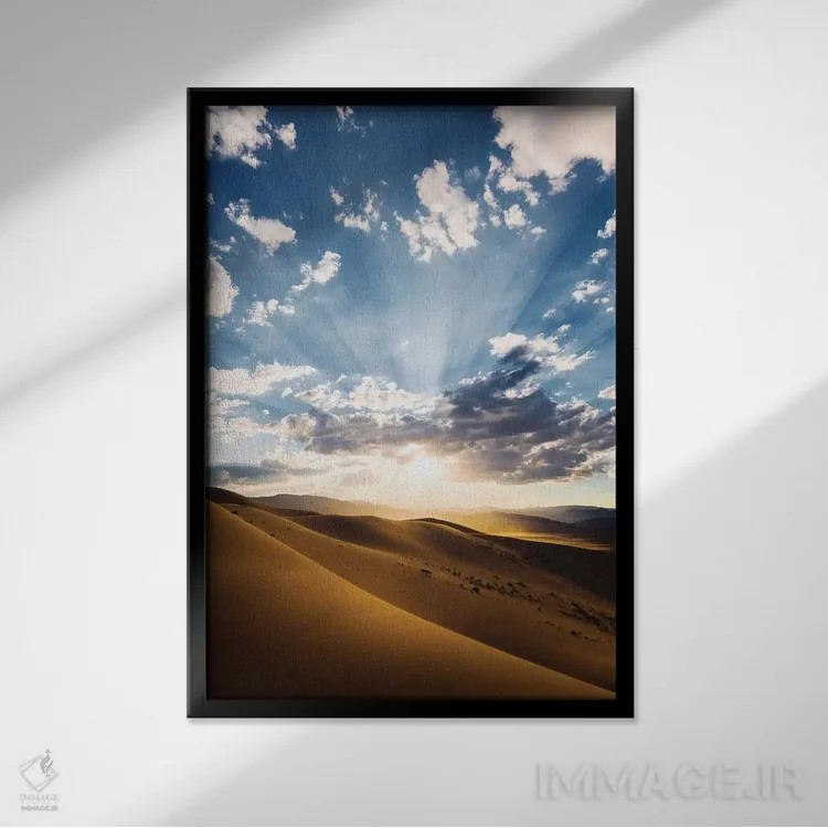 تابلو دکوراتیو دره مرگ جادویی اثر استفان هفل - نمای قابدار مشکی