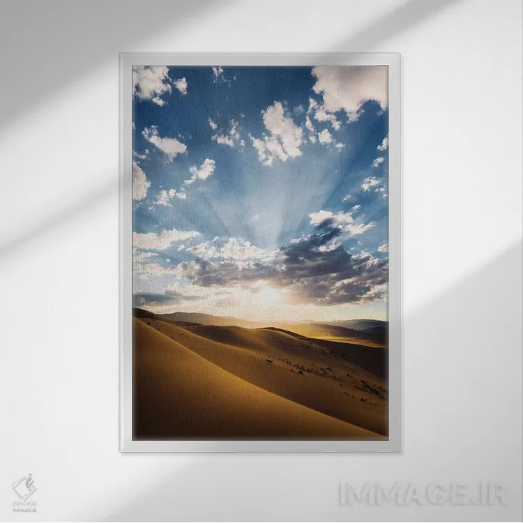 تابلو دکوراتیو دره مرگ جادویی اثر استفان هفل - نمای قابدار سفید