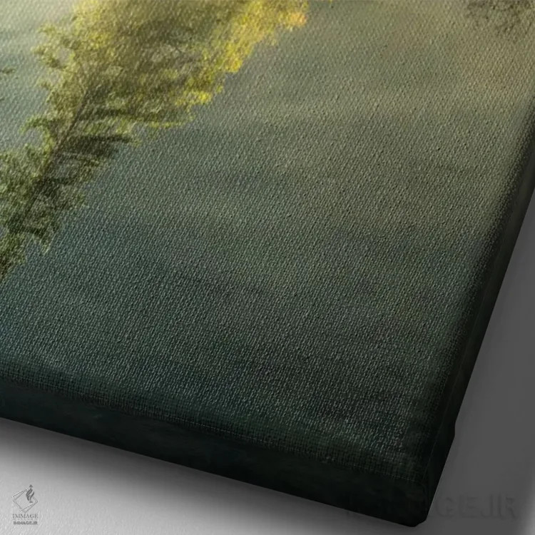 تابلو دکوراتیو Vertical,غرق در زیبایی، عمودی اثر استفان هفل - نمای نزدیک بافت بوم