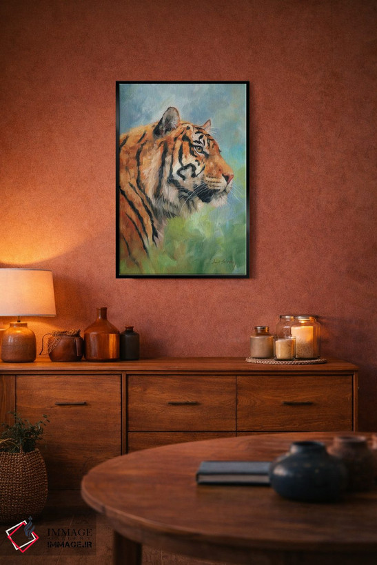 تابلو دکوراتیو مطالعه ببر اثر دیوید استریبلینگ - D4B